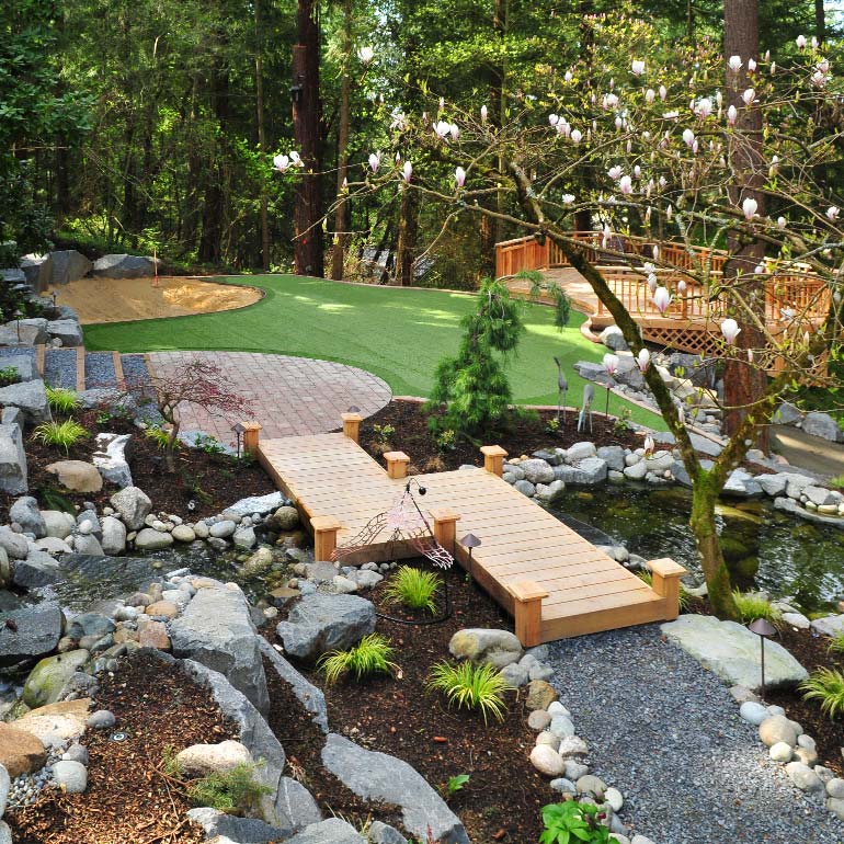 Lakewood Landscaping Design by Olympic - serving Steilacoom, Dupont, Pierce County and the Puget Sound area.