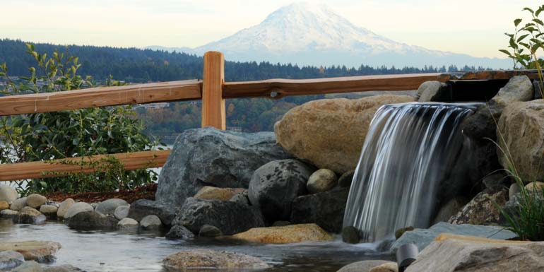 Water Features: waterfall, ponds, and fountain design and installation.