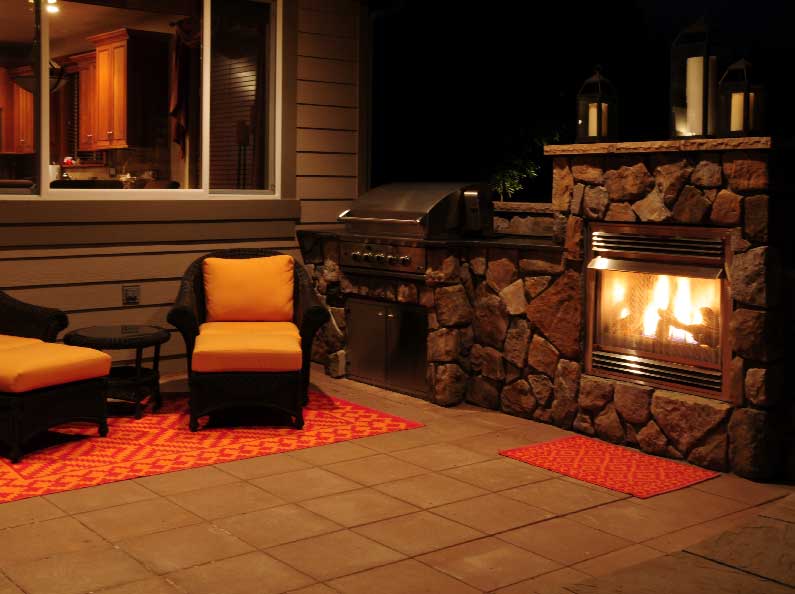 You can use color to make individualized statements for your outdoor living spaces.